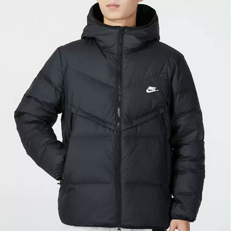 男子运动休闲连帽羽绒夹克外套