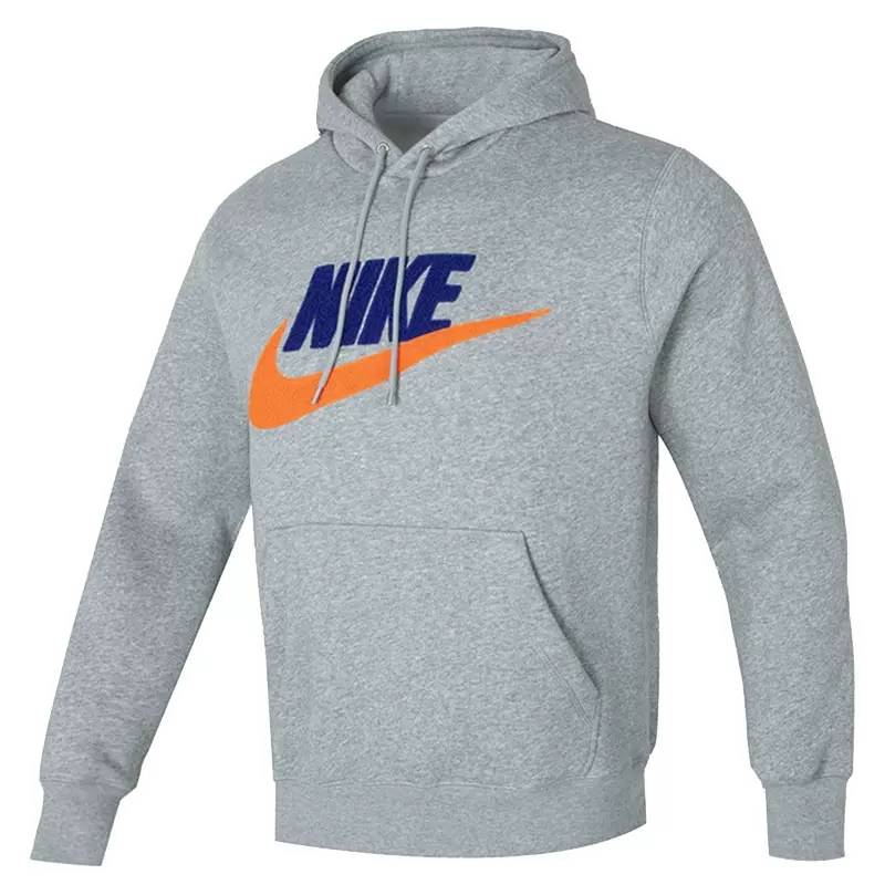 男子运动训练大勾加绒连帽休闲卫衣