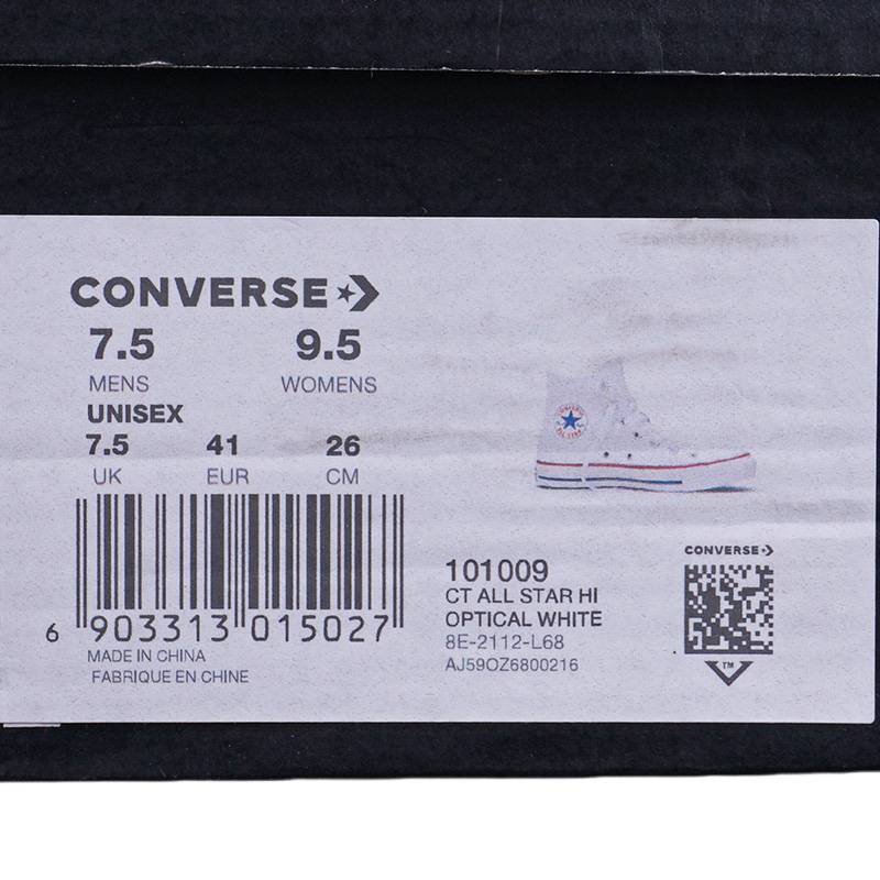 男女鞋All Star经典款高帮帆布鞋常青款休闲鞋