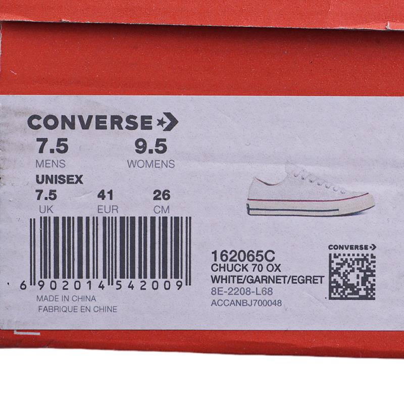 1970s男女同款复古白色低帮休闲运动帆布鞋