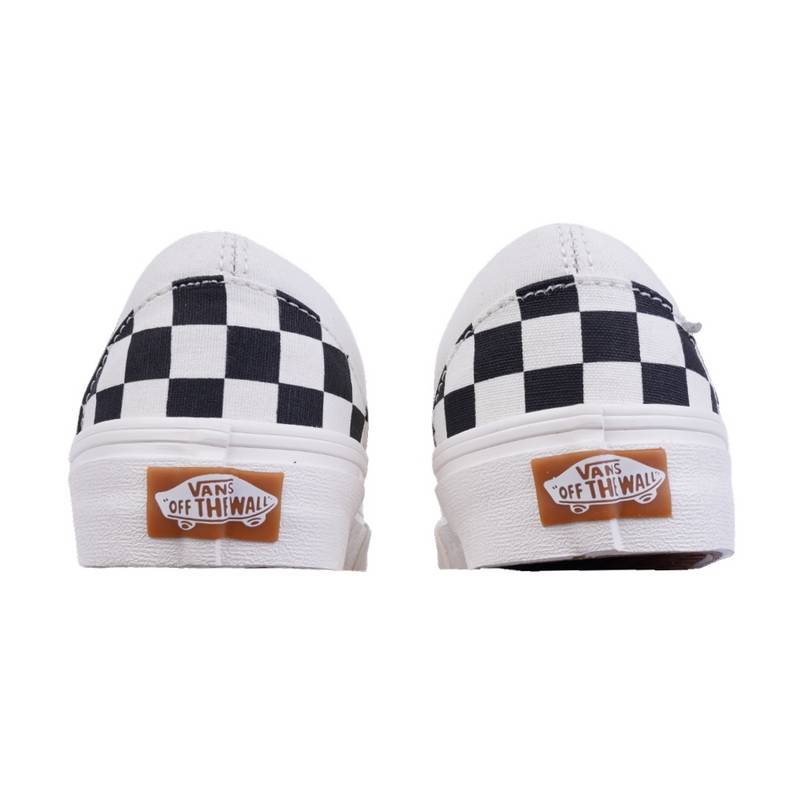 slip-on VR3男女同款黑白棋盘格一脚蹬帆布鞋