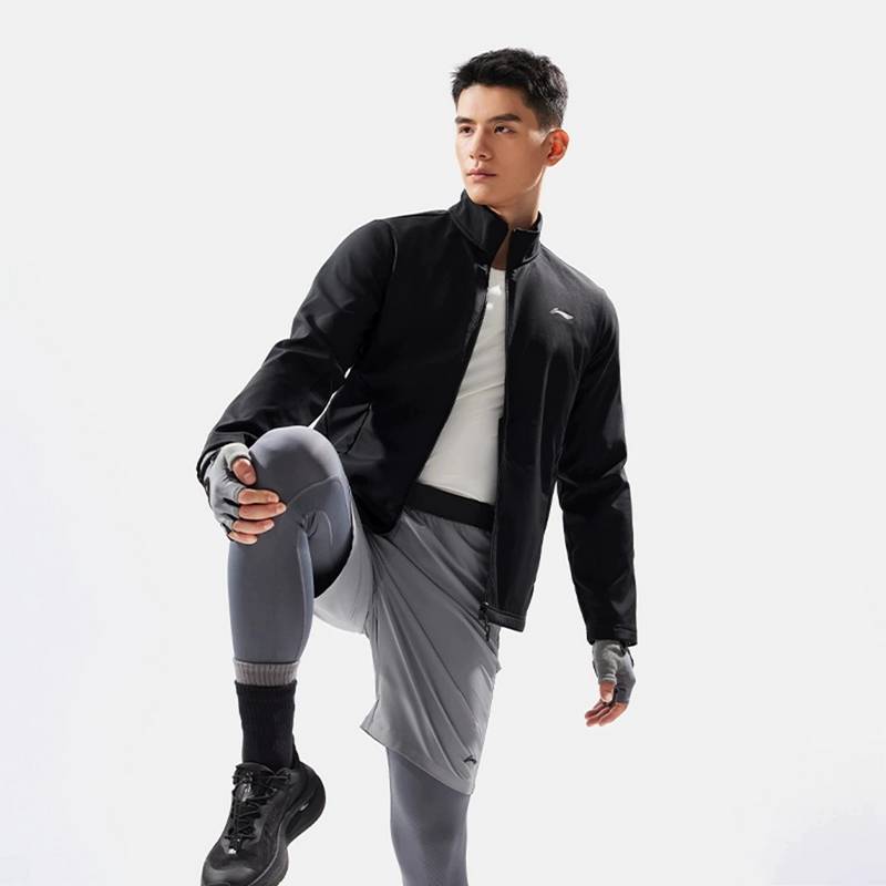 男子加绒三合一运动风衣套装
