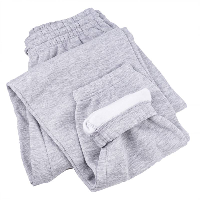 男款简约舒适束脚加绒针织长裤