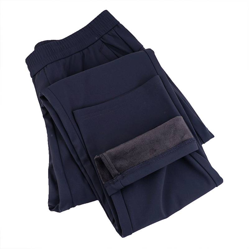 男式加绒运动弹力长裤