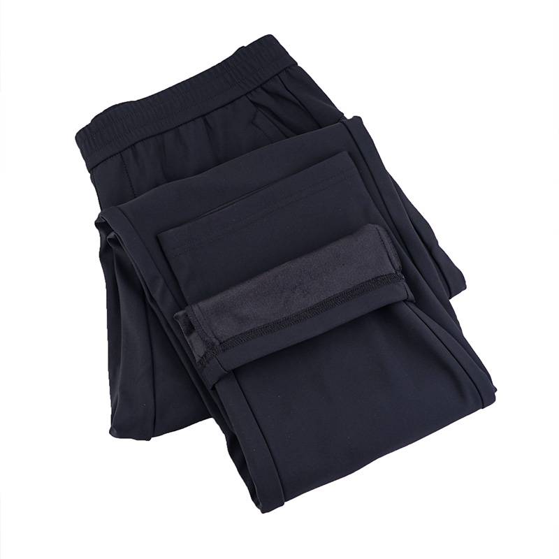 男式加绒运动弹力长裤