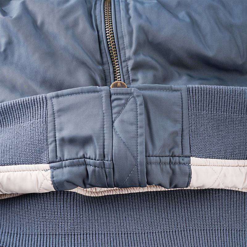 男女同款罗纹衣领复古夹克棉服棒球服