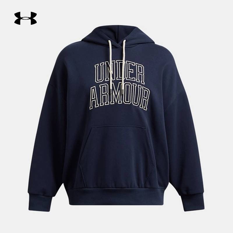 女子运动训练宽松版休闲连帽套头卫衣