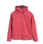 女子三合一加绒连帽时尚运动冲锋衣