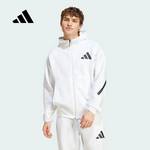 男子ZNE黑标连帽针织夹克外套