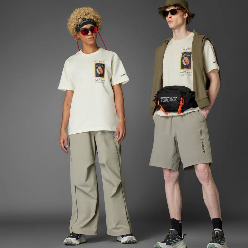 男女同款户外国家地理联名款速干短袖JD5962