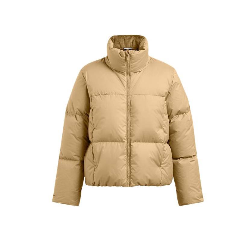 立领加厚保暖羽绒服休闲夹克女装跑步健身训练运动外套上衣1384648-263