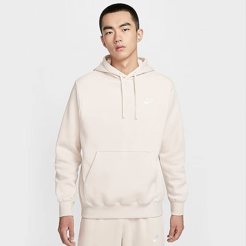 男子简约针织保暖连帽套头衫卫衣BV2655-104