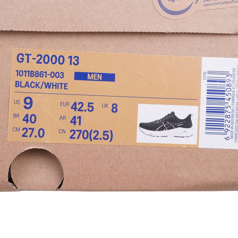 男鞋GT-2000系列轻量舒适稳定透气高效缓震运动鞋1011B861-003