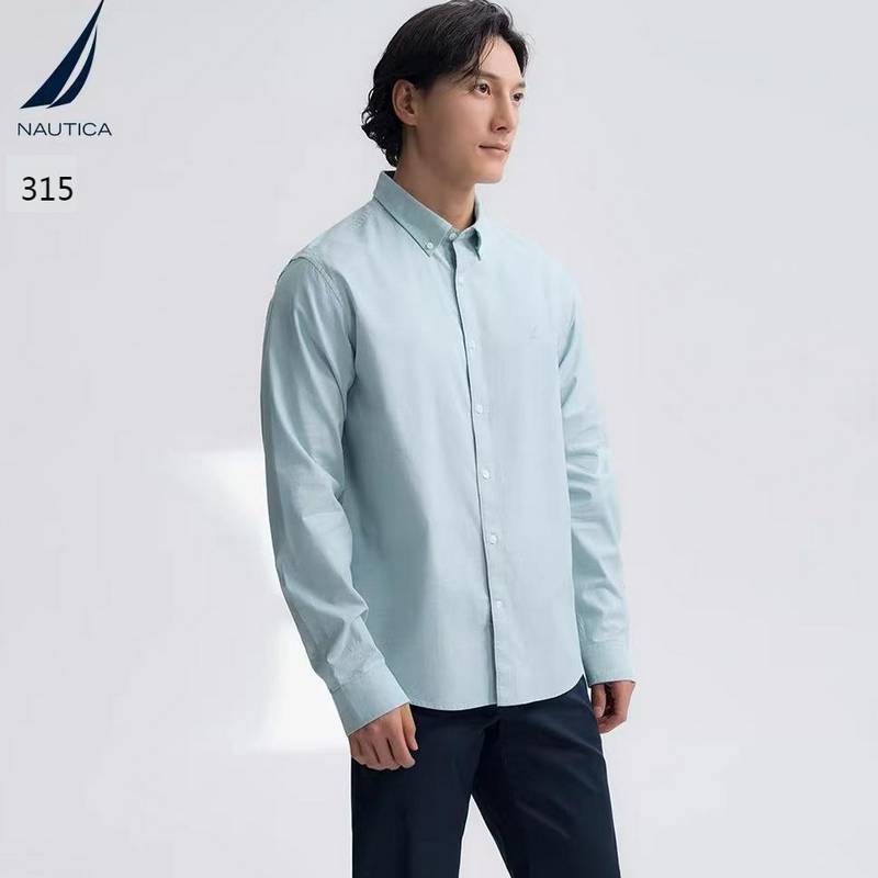 男子弹力牛津纺舒适透气长袖衬衫WO5102