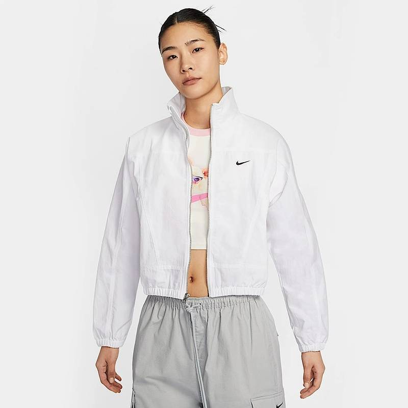 女子宽松运动休闲刺绣短款立领夹克HJ1000-100