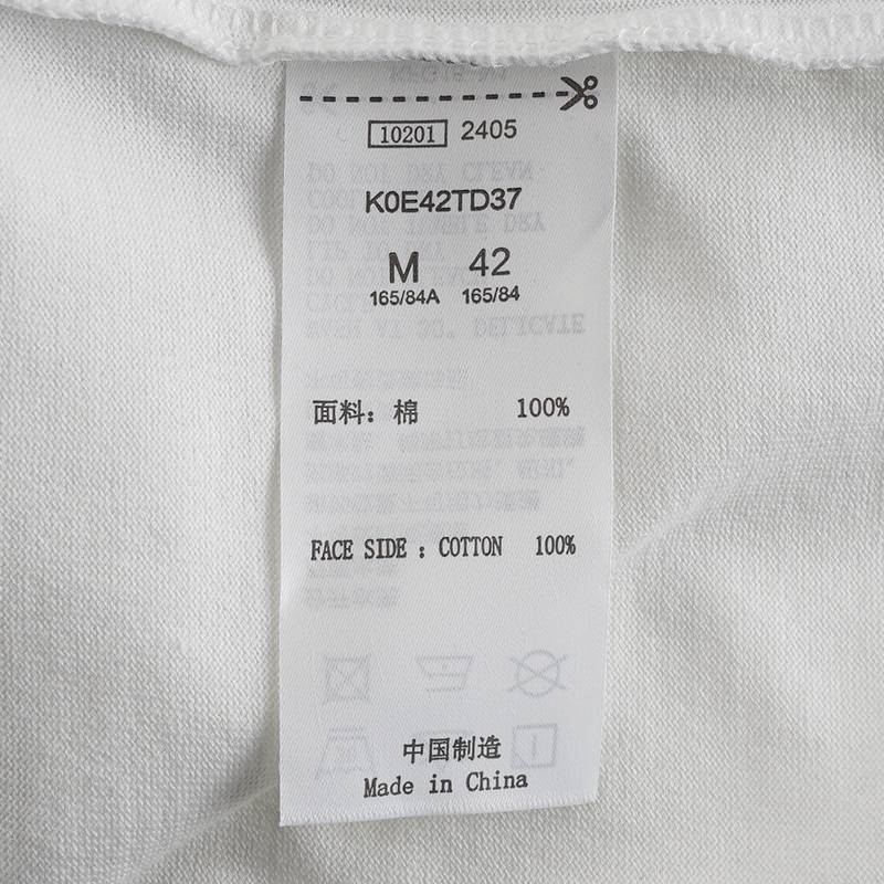 女棉圆领T恤撞色半袖