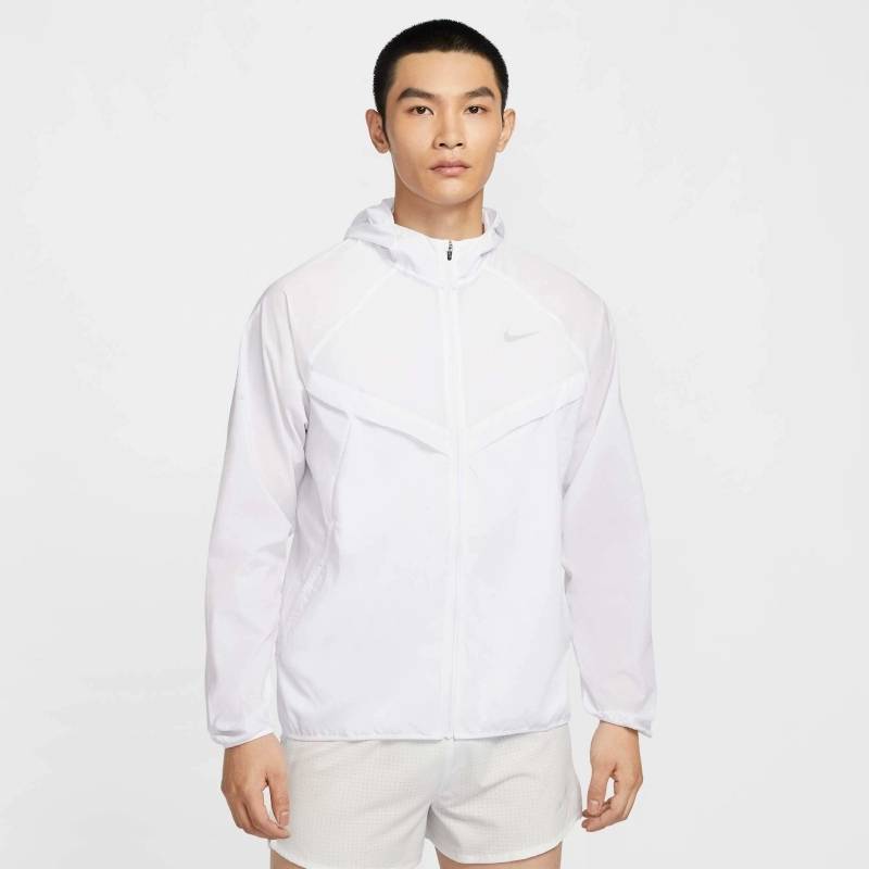 男子跑步夹克皮肤衣运动服梭织连帽外套HV4549-100