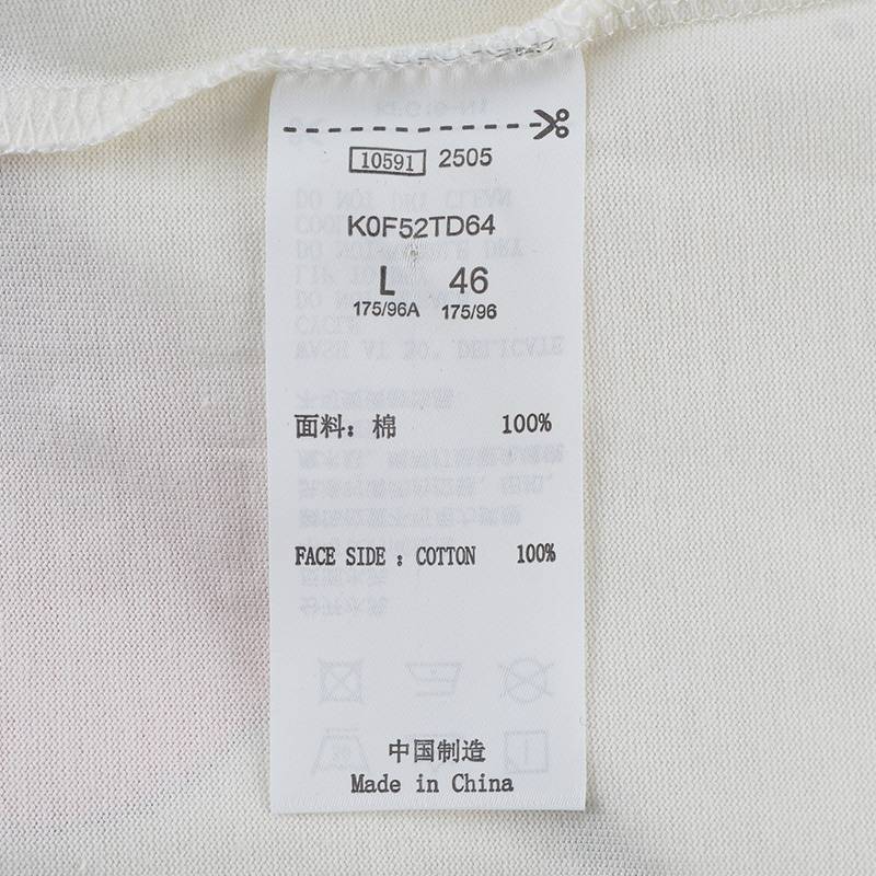 男子运动休闲圆领短袖纯棉T恤K0F52TD64-0051