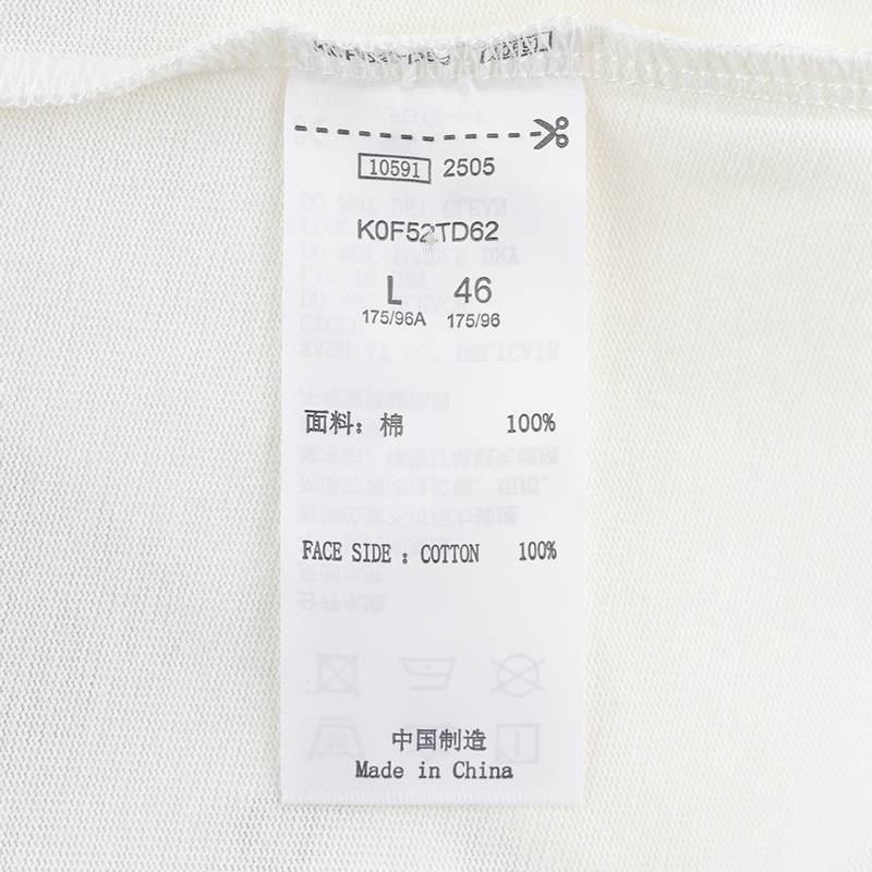 男子运动休闲圆领短袖纯棉T恤K0F52TD62-5413