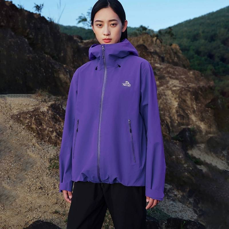 男女款中性防风雨登山服外套124101048