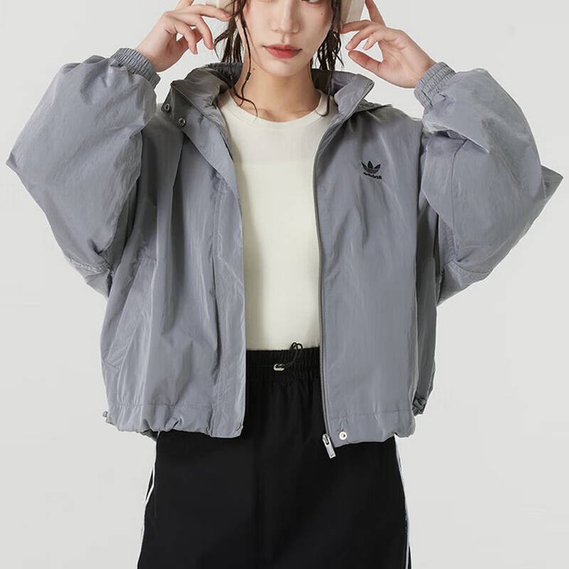 女款运动服梭织时尚休闲连帽夹克