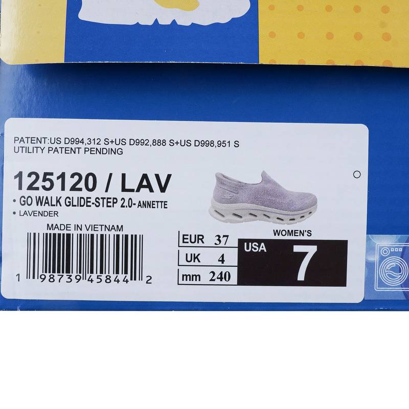 女款一脚蹬闪穿厚底舒适透气轻盈休闲健步鞋125120-LAV