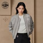 女子上衣宽松多口袋印花工装棒球外套199751-031