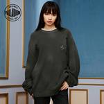 毛衫休闲时尚潮流男女同款莺尾花毛衫1010334-045