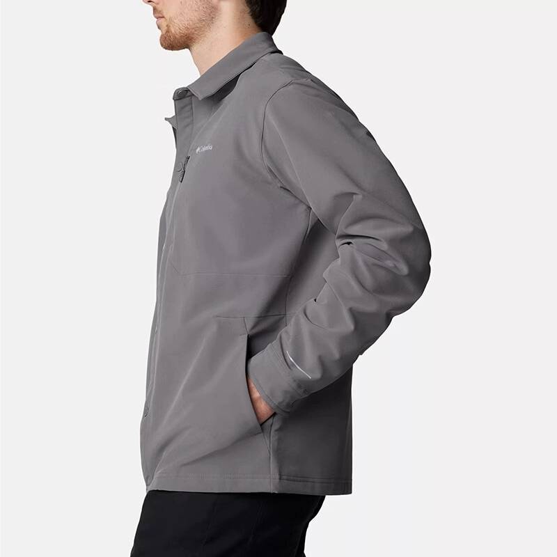 户外男子衬衫薄绒保暖长袖夹克AE5473023