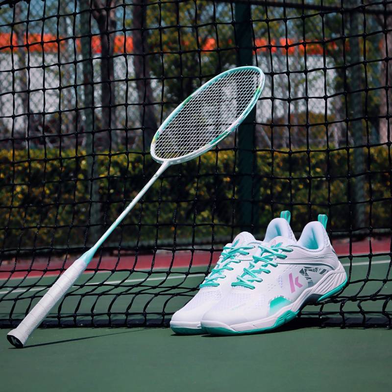 Kawasaki 川崎男女性球狂羽毛球拍全碳素纤维成人单拍超轻冰淇淋羽毛球拍（成品拍）CQ001BJL-HYL