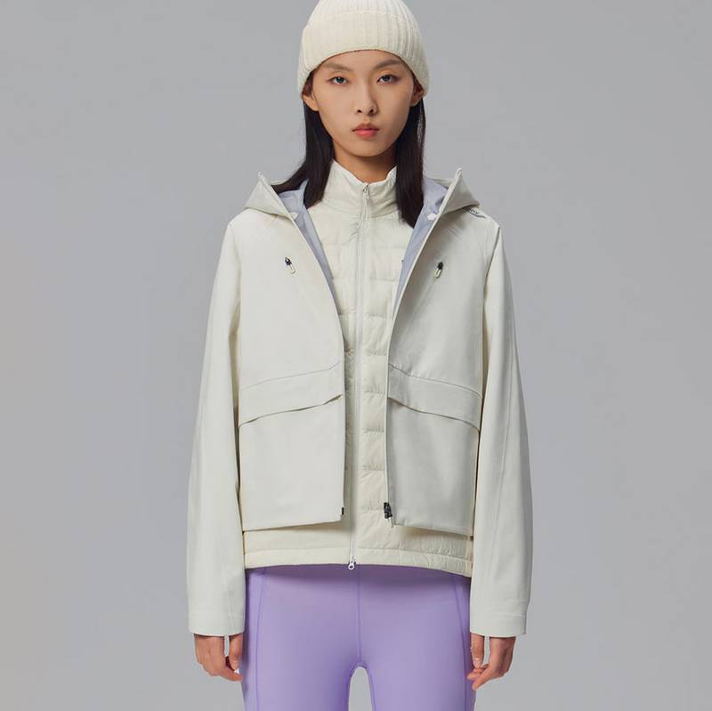 三合一外套女款防风防水保暖连帽夹克SA1259TT01T-WT025