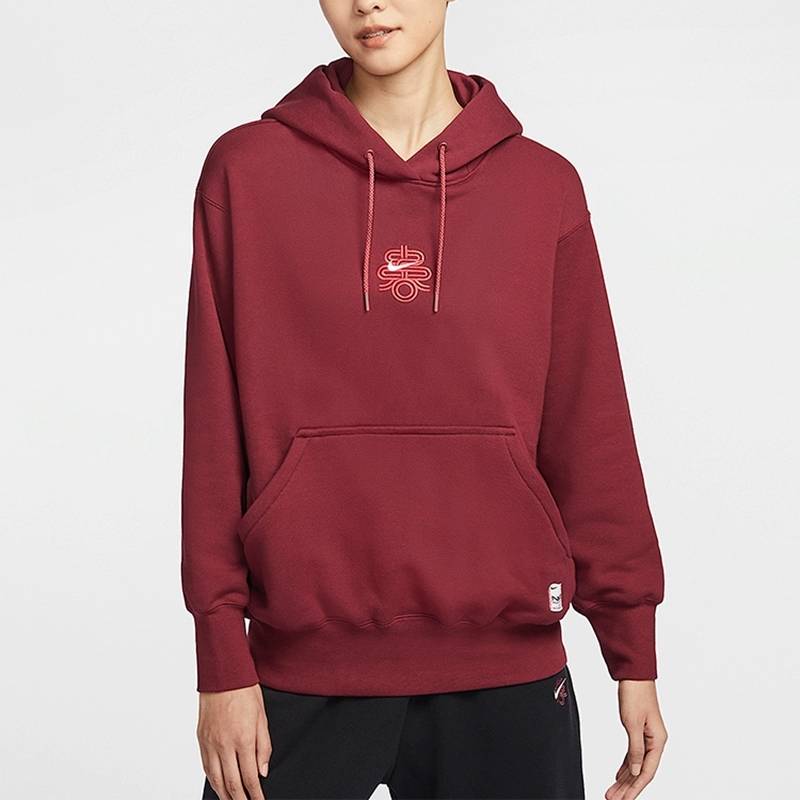 女子连帽针织运动休闲宽松透气长袖套头衫卫衣HV8461-677