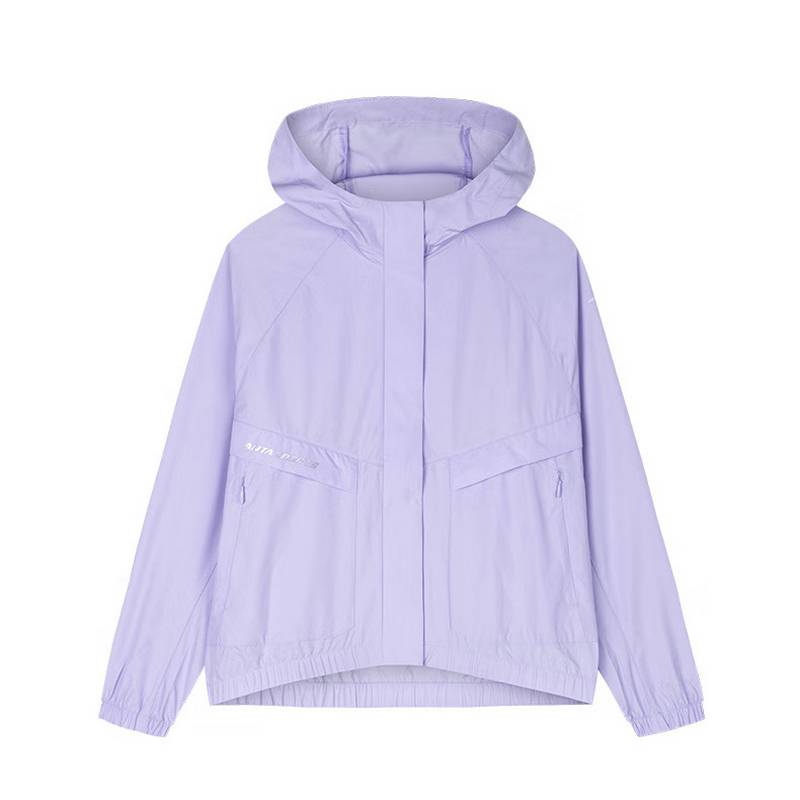 女子防风梭织连帽外套开衫上衣162437620U-1