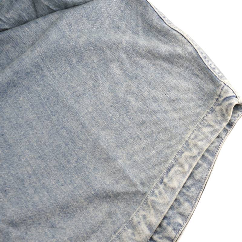 复古休闲男女同款牛仔衬衫外套1011885-424