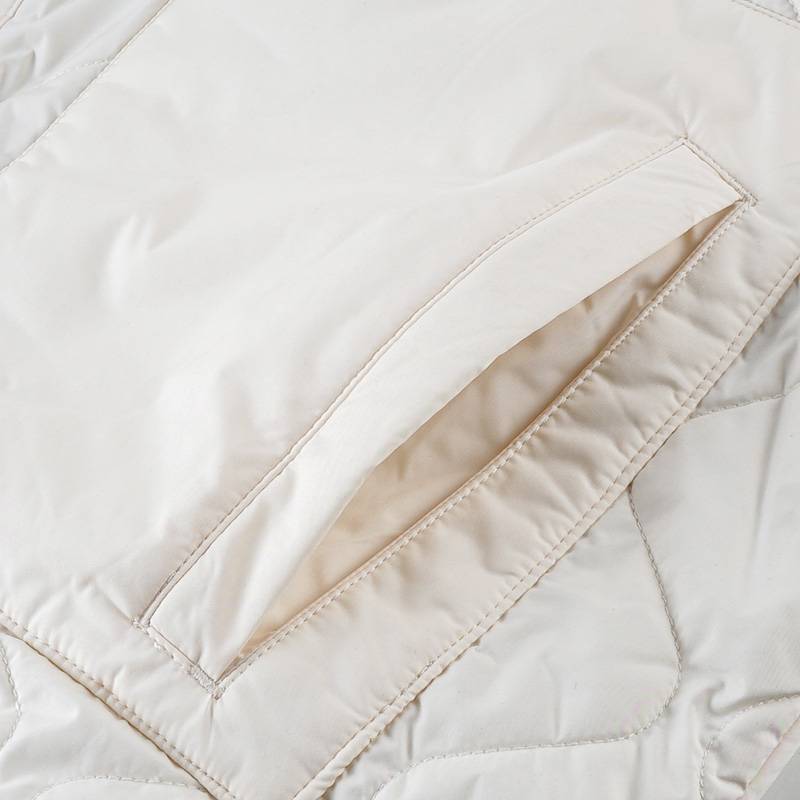 女子休闲舒适保暖长款棉服PP124W001-02SB