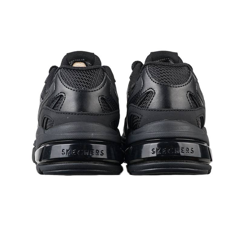 女士透气轻质舒适休闲绑带老爹鞋177358-BBK