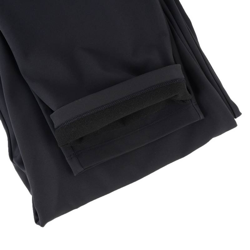 女都市休闲宽松挺阔直筒防泼水弹力梭织长裤SO1250WP91L-BK001