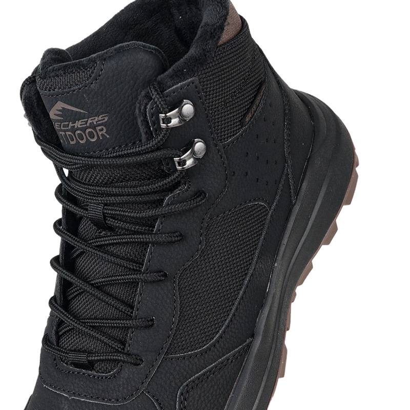 男士秋冬季时尚加绒舒适柔软冬靴雪地靴211261-BLK