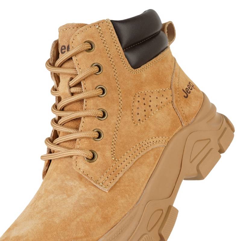 女子减震户外徒步工装靴复古靴子P654W13215