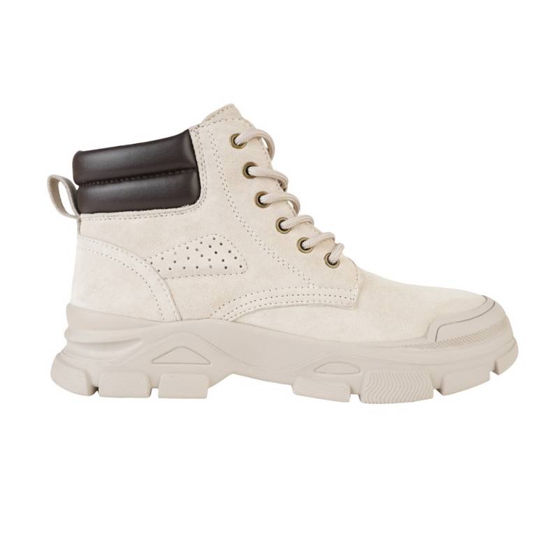 女子减震户外徒步工装靴复古靴子P654W13215