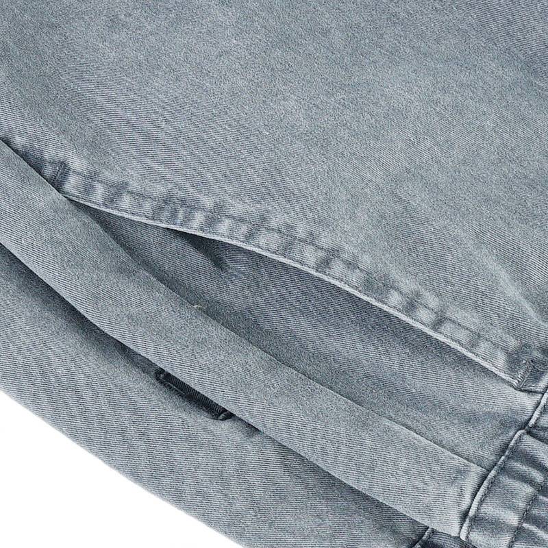 男女同款复古水洗朋克刺绣中腰休闲裤13789087