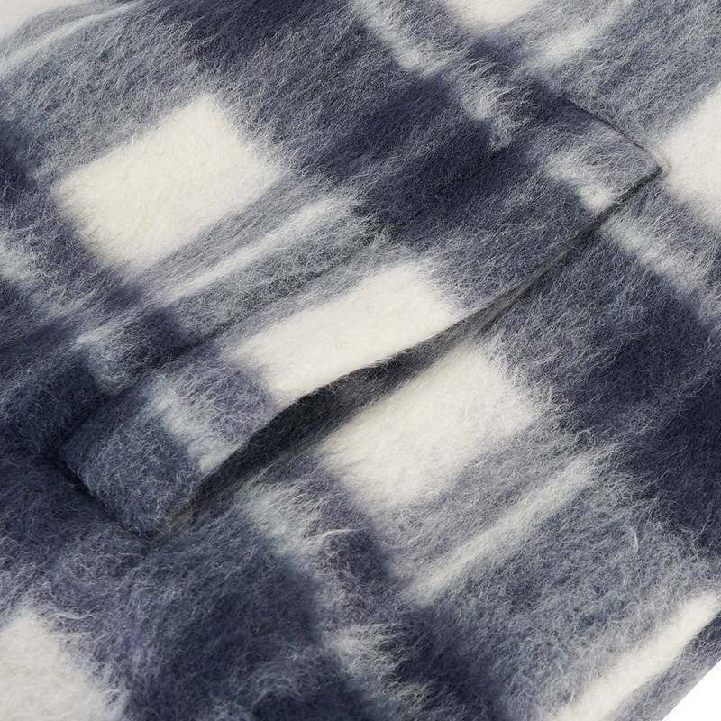 男女同款羊毛格子外套棉服1010539-179