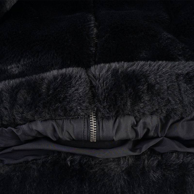 男女款同款休闲仿皮草外套1010610-032