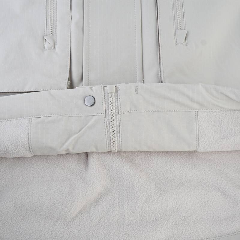 男梭织加绒保暖连帽上衣