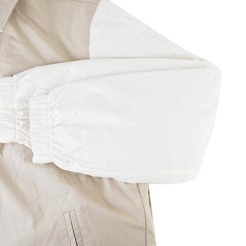 男子双面穿梭织外套潮流时尚翻领拼色上衣