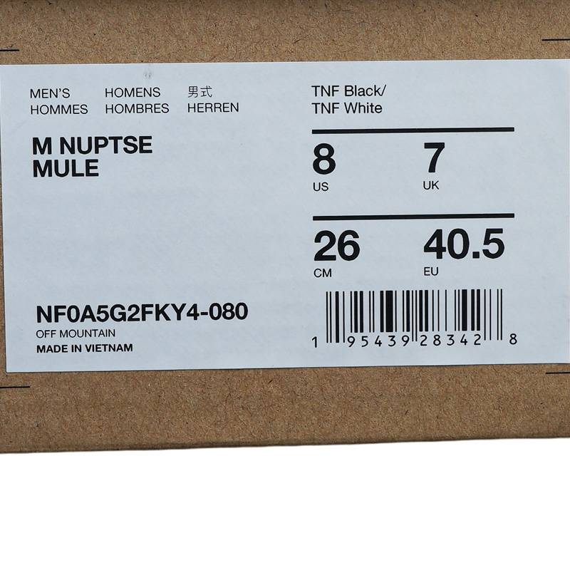 男户外保暖一脚蹬羽绒面包徒步鞋NF0A5G2FKY41