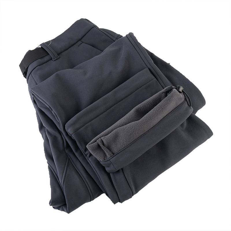 男裤拒水抓绒加厚保暖软壳冲锋裤AE5713010