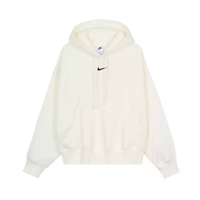 女子薄绒保暖宽松运动连帽套头衫DQ5859-133