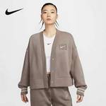 女子加绒图案大V领运动夹克HJ0947-233