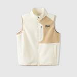 儿童摇粒绒拼色针织马甲333251012371-0003